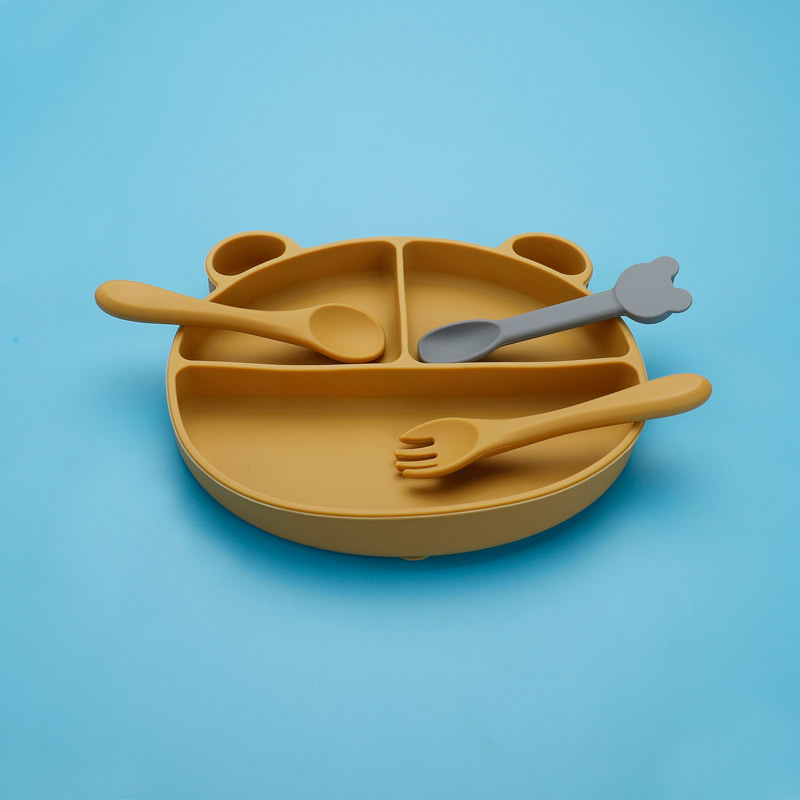 兒童硅膠餐盤 餐具寶寶分